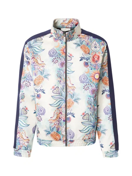 Just Cavalli Hanorac TROPICAL GARDEN bleumarin / albastru deschis / portocaliu alb