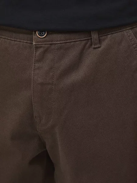 Medicine панталон чино мъжки от с кафяво