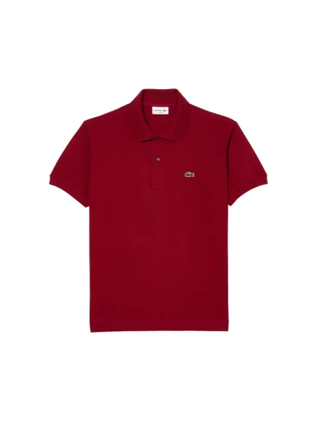 Koszulka polo Lacoste klasyczna z krótkim rękawem z logo czerwona
