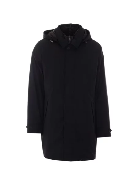 Geacă parka Add cu glugă negru