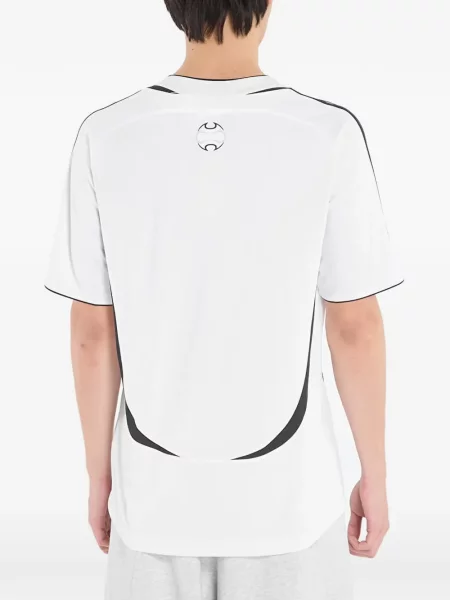 Długie legginsy Adidas z nadrukiem w paski niebieskie