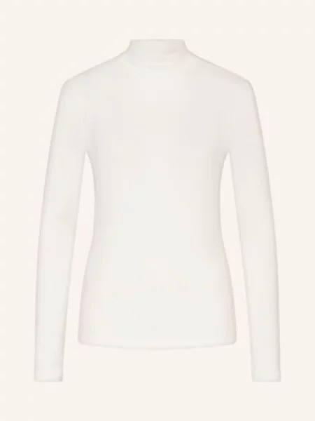 Opus Dzianinowa Koszulka Sikline weiss beżowa