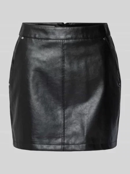 Spódnica minio z imitacji skóry model ‘Ella’ — LeGer Studio Kollektion Leger By Lena Gercke czarna