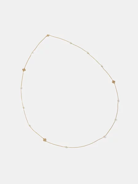 Tory Burch colier placat cu aur Long Kira