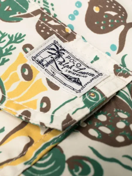 Odgovarati bermuda kratke hlače Polo Ralph Lauren karirane s printom zelena