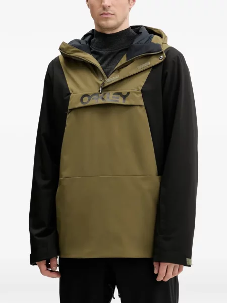 Lyže lyžařská bunda Oakley s kapucí zelená