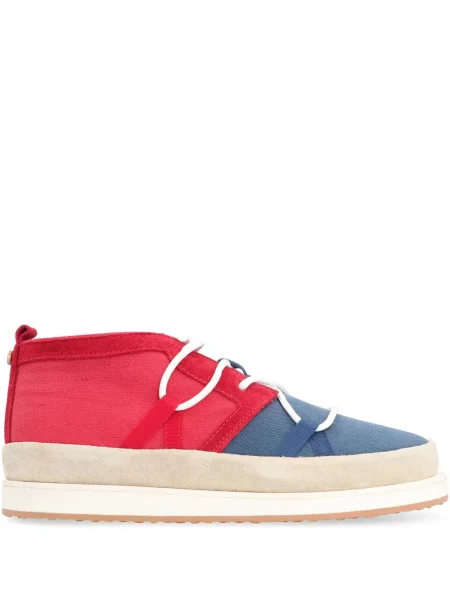 Sneakerși Volta din piele de căprioară roșu