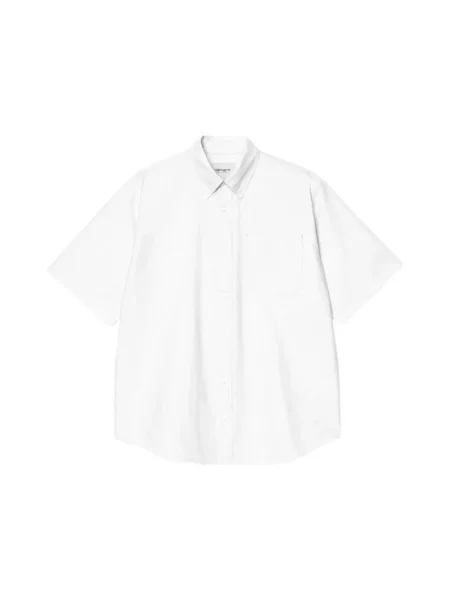 Carhartt Wip Koszule Mężczyzna L Braxton Shirt biały