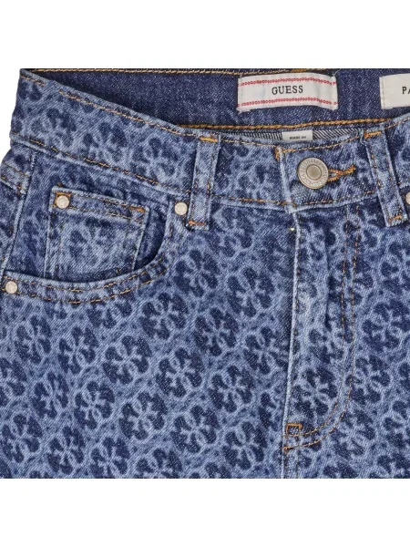 Gyerek denim ruha Guess kék