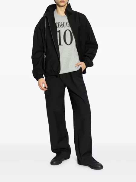 Geacă Dolce & Gabbana de lână negru