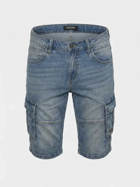 KOROSHI Jeans deschis albastru