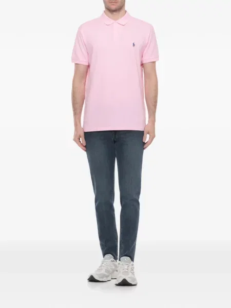 Суичър с качулка Polo Ralph Lauren бродиран с качулка розово