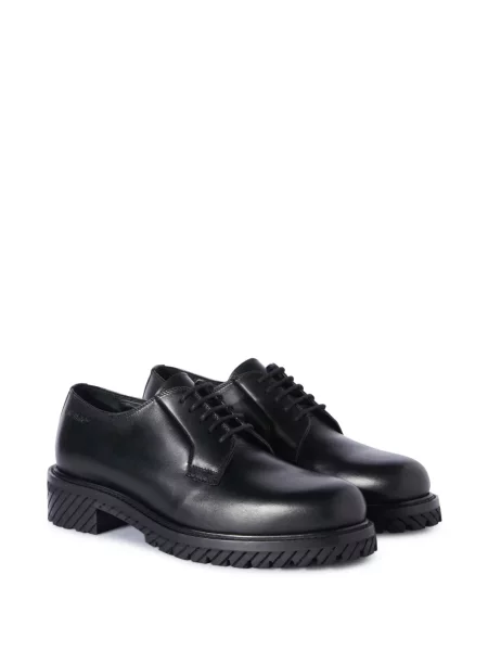 Iš natūralios odos derby batai Off-white balta