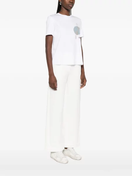 Tricou Max Mara cu imagine alb