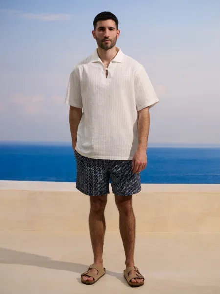 Tricou polo Celio alb