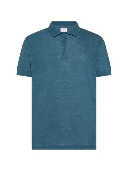 Scurt tricou polo Sun68 de in albastru