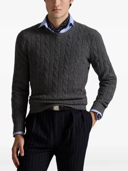 Șosete Polo Ralph Lauren cu broderie în carouri de flanelă verde