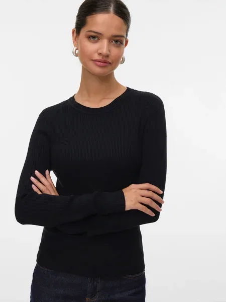 VERO MODA Pulover VMGIZELLE' negru