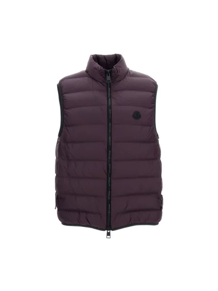 Kamizelka puchowa Moncler fioletowa
