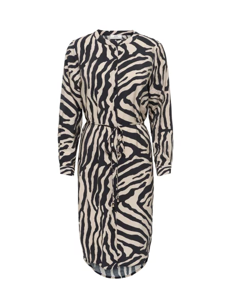 JDY Rochie tip bluză JDYTROYA bej negru