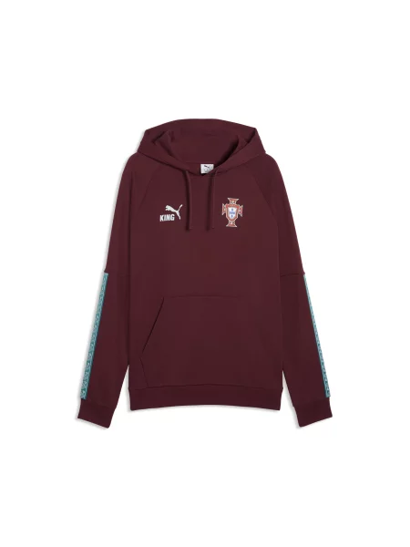 PUMA bluza z kapturem reprezentacji Portugalii KING Akcesoria S czerwony