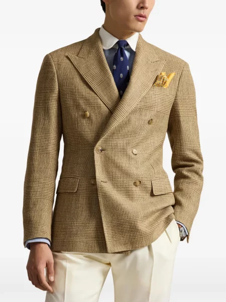 Șosete Polo Ralph Lauren cu model herringbone cu broderie plasă albastru