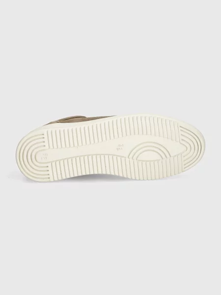 Замшевые кроссовки Filling Pieces бежевые
