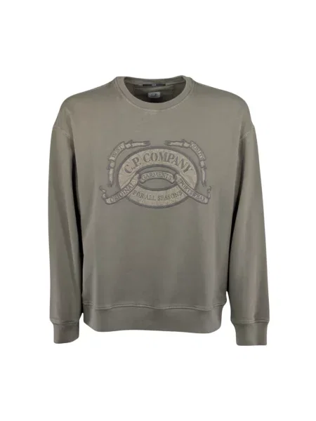 C.P. Company Bluzy Mężczyzna M Bluzy Crew Neck szary
