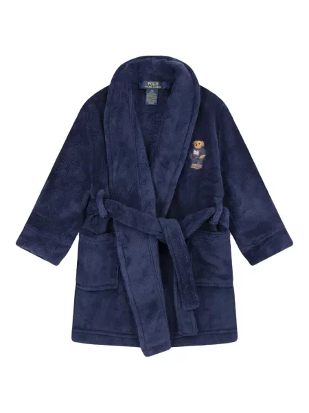 Szlafrok dziecięcy Polo Ralph Lauren niebieski