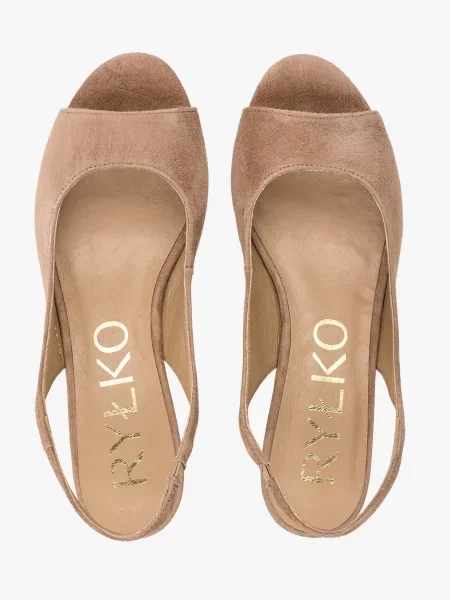 Замшеві Туфлі RYLKO світло-коричневий коричневі