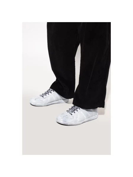 Sneakersy Maison Margiela skórzane białe
