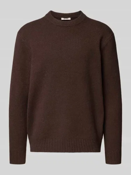 Sweter o kroju relaxed fit z mieszanki bawełny z dodatkiem wełny model ‘JAMES’ Only & Sons