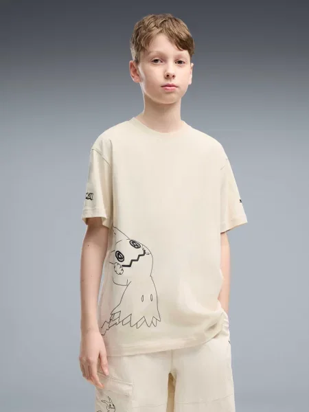 Дитяча Футболка PUMA x Pokemon Graphic Tee комбінований верх білий