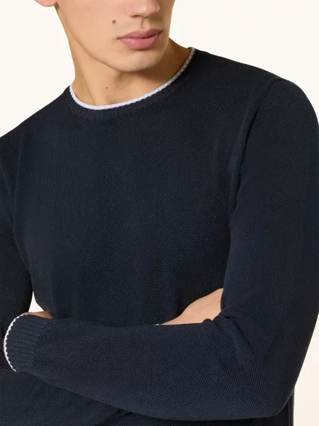 Fedeli Sweter blau biały