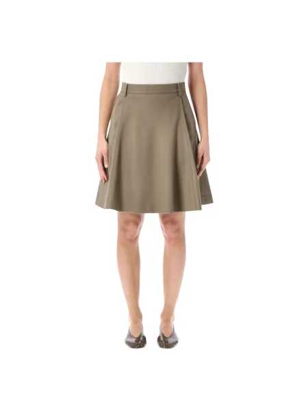 Spódnica midi Low Classic klasyczna beżowa