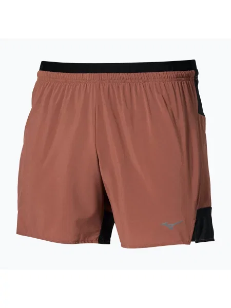 Pantaloni scurți de alergare pentru bărbați Mizuno Active Alpha copper brown maro