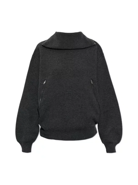 Sweter Balenciaga wełniany szary