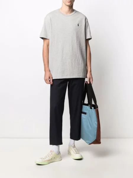 Siuvinėtas marškinėliai Polo Ralph Lauren mėlyna