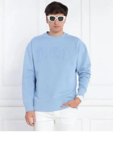 Tommy Jeans Hanorac NEW VRSTY ACID | Relaxed fit albastru