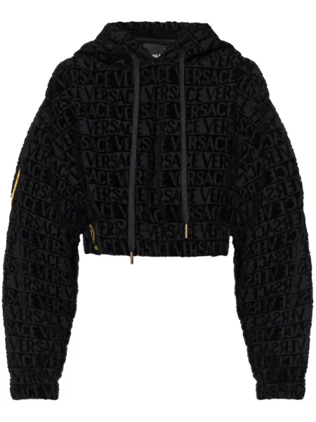 Hanorac cu glugă Versace negru