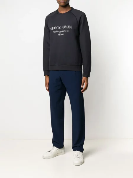 Mikina Giorgio Armani modrá
