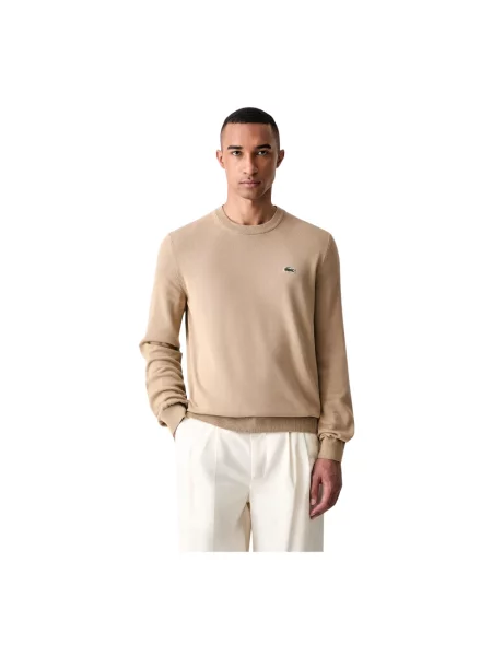Lacoste sweter brązowy