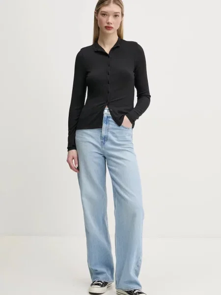 Blúzka Abercrombie & Fitch čierna