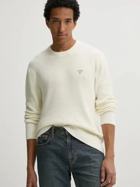 Guess Jeans Pulover Écru bej