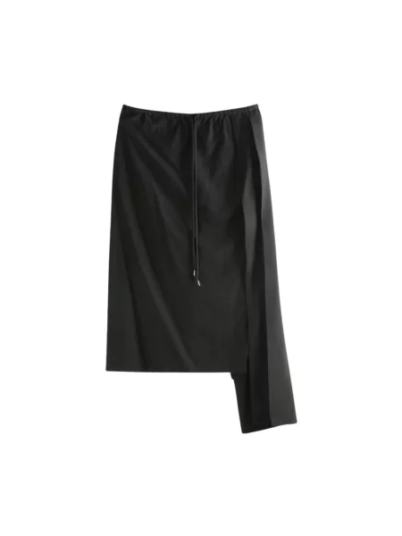 Spódnica Yohji Yamamoto ze sznurkiem czarna