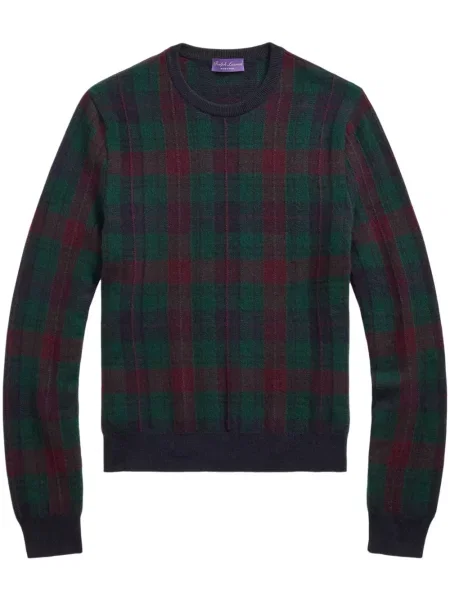 Pulover Ralph Lauren Purple Label în carouri verde