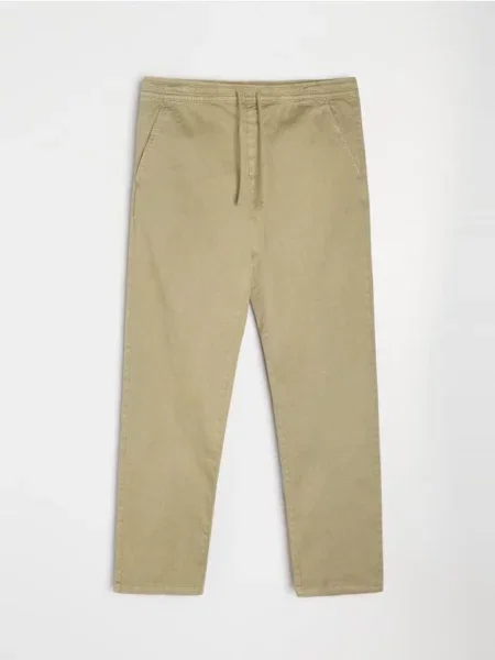 Sinsay Spodnie chino jogger zielony