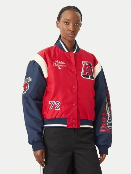 Adidas Bomber jakna rdeča