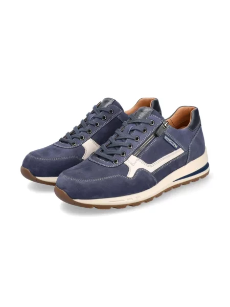 Sneakersy Mephisto skórzane niebieskie