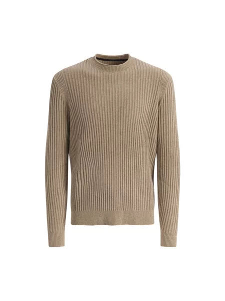 Lniany sweter Rrd beżowy